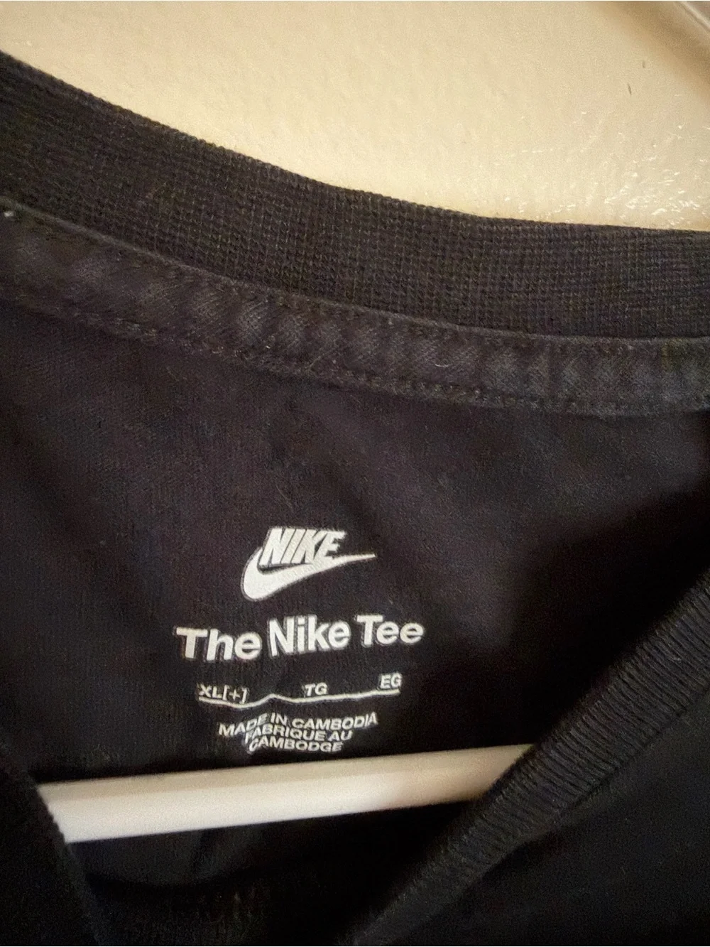 Nike Black Kids' Short Sleeve Tee with Neon Pegasus Graphic